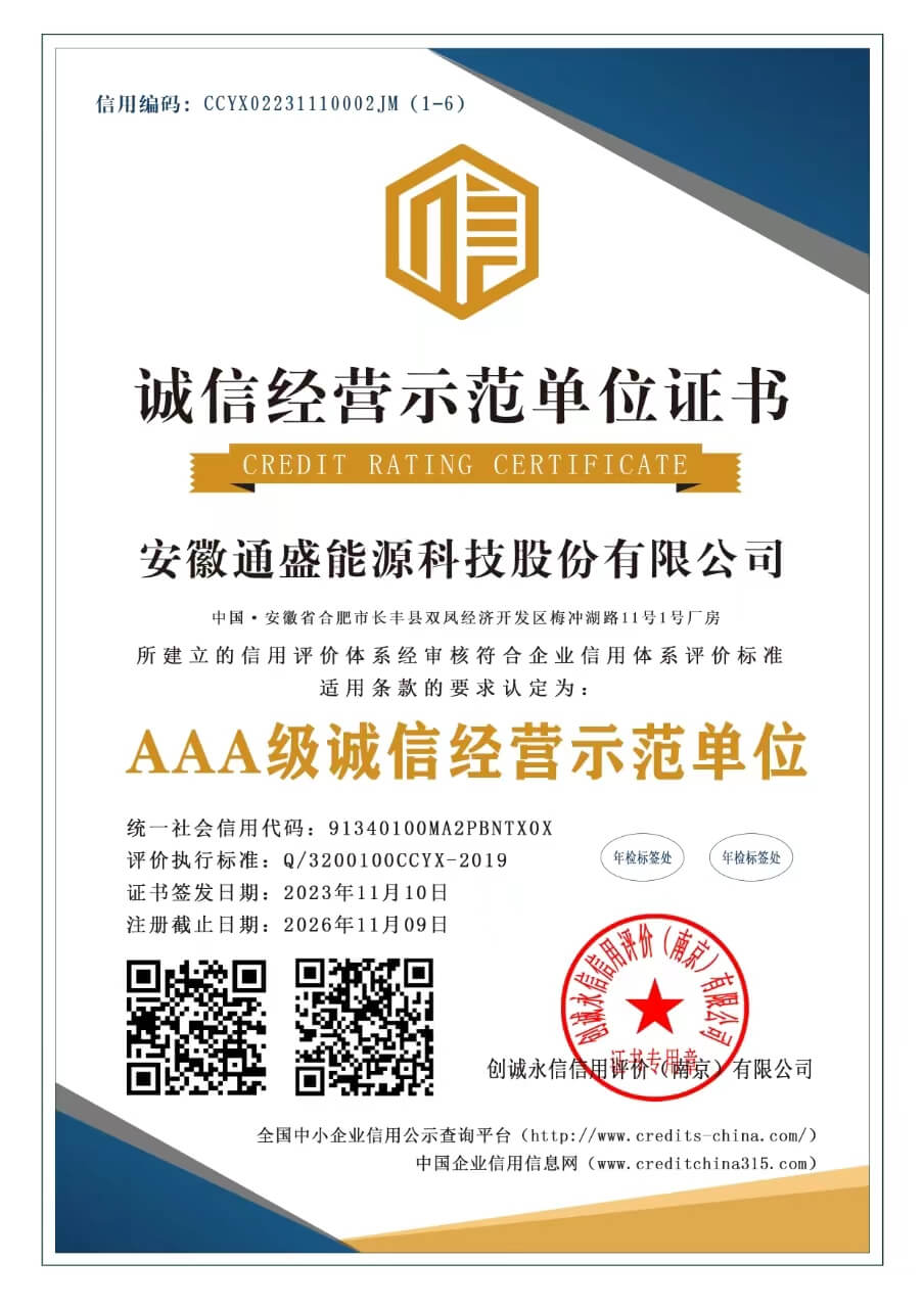 CREDIT RATING CERTIFICATE